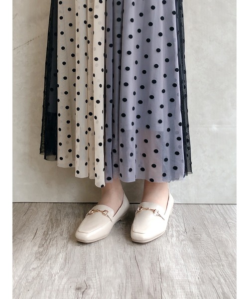 Noubel Voug Relax（ヌーベルヴォーグリラックス）の「リザード型押しビットローファーパンプス（ローファー・レディース・ダークベージュ/ベージュ/ダークブラウン/ブラック・3L/S/M/L/LL）」の19枚目の写真