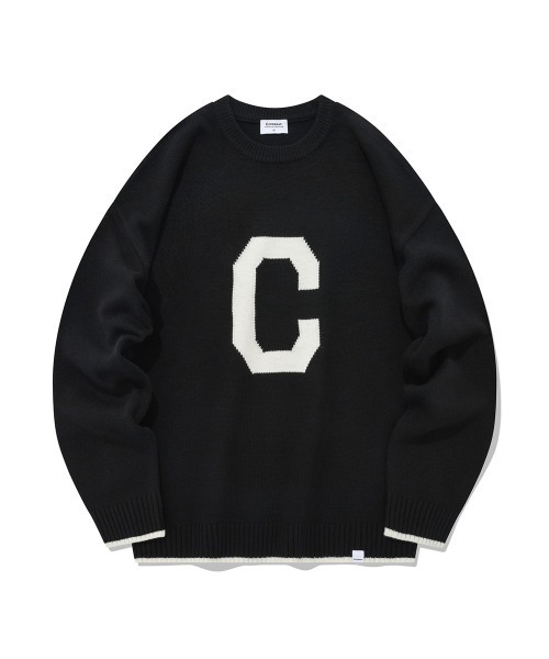 COVERNAT(カバーナット)の「【COVERNAT】C LOGO KNIT / カバーナット C ロゴ ニット(ニット/セーター・メンズ・レッド/ネイビー/グレー/ブラック/グリーン/オートミール・SMALL/LARGE/X-LARGE/MEDIUM)」の2枚目の写真