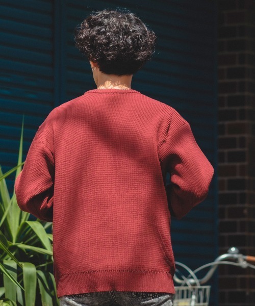 improves(インプローブス)の「【improves】クルーネック ニットセーター(ニット/セーター・メンズ・ブラウン/グリーン/アイボリー/ワイン・MEDIUM/LARGE)」の5枚目の写真