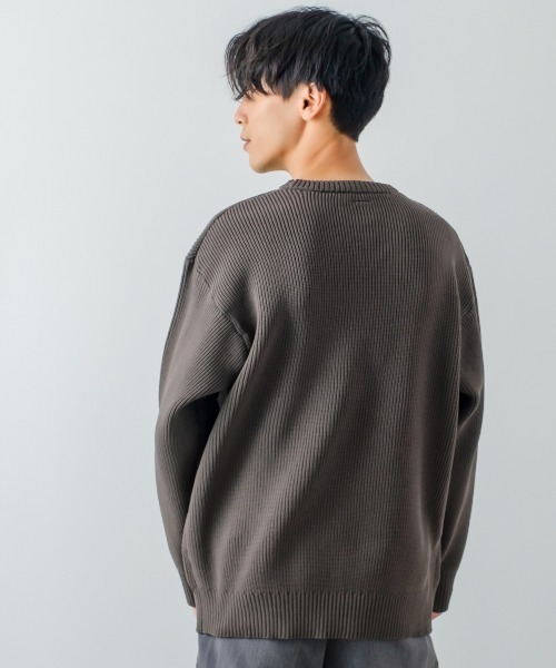 improves(インプローブス)の「【improves】クルーネック ニットセーター(ニット/セーター・メンズ・ブラウン/グリーン/アイボリー/ワイン・MEDIUM/LARGE)」の16枚目の写真