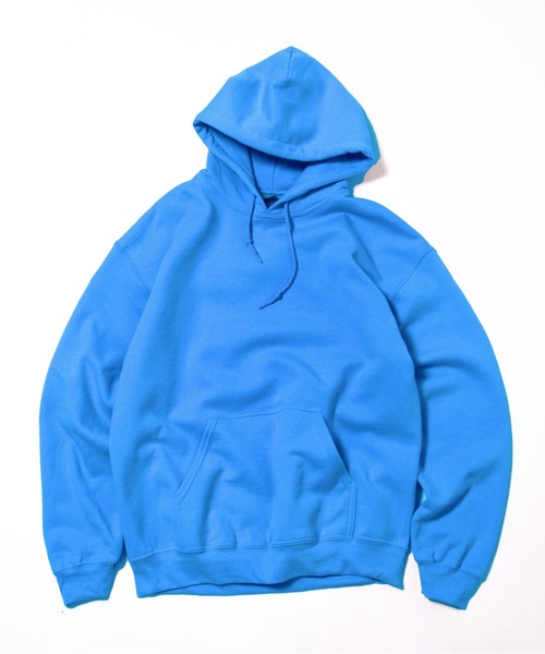 GILDAN(ギルダン)の「【GILDAN】ギルダン USAオーバーサイズ スウェットパーカー 無地/プルオーバー/裏起毛(パーカー・メンズ・スモークグレー/ダークグリーン/ホワイト/エメラルド/ロイヤルブルー/ブラック/ネイビー/ライラック・M/L/LL)」の2枚目の写真