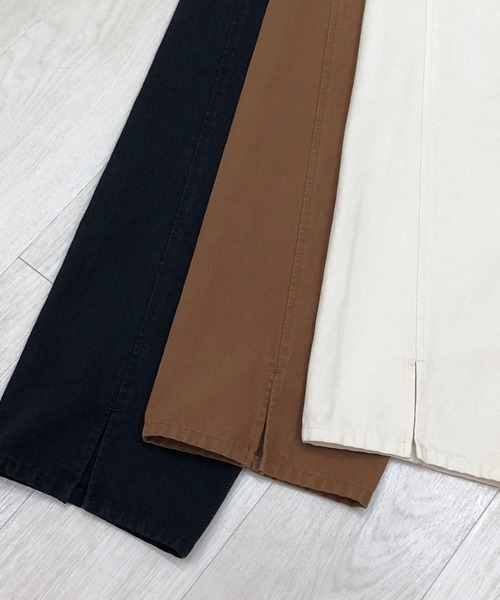 KIIT（キート）の「KIIT キート / FRONT SENTER SLIT PANTS フロントセンタースリットパンツ / KIO-P96A-010（デニムパンツ・メンズ・ブラック/アイボリー/ブラウン・2/3/1）」の15枚目の写真