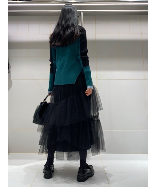 FURFUR（ファーファー）の「カラーブロックリブニット（ニット/セーター・レディース・ピンク/グリーン/イエロー・FREE）」の15枚目の写真