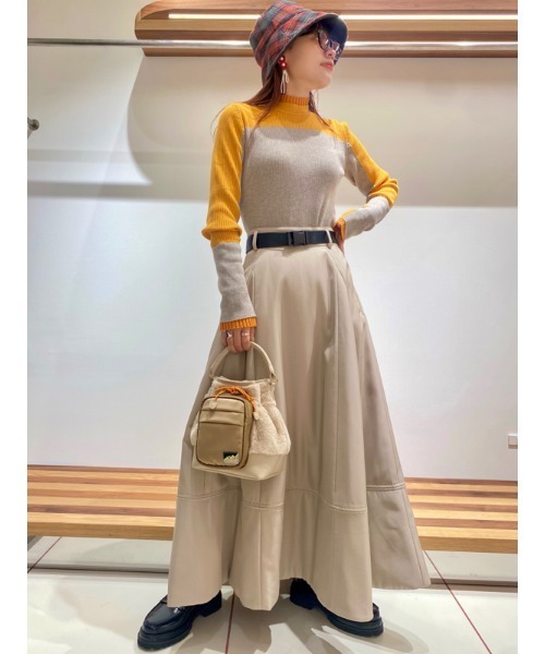 FURFUR（ファーファー）の「カラーブロックリブニット（ニット/セーター・レディース・ピンク/グリーン/イエロー・FREE）」の18枚目の写真