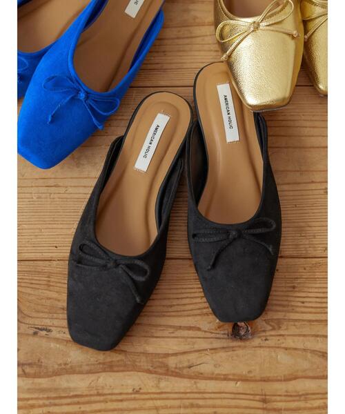 AMERICAN HOLIC（アメリカンホリック）の「バレエミュール（バレエシューズ・レディース・ブラック/ゴールド/ブルー・S/M/L）」の4枚目の写真