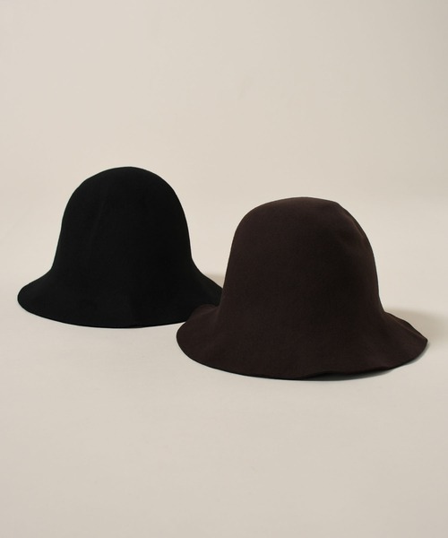 Johnbull（ジョンブル）の「【PAESAGGIO DELLA TOSCANA】ウールハット（ハット・レディース・ブラック/ダークブラウン・FREE）」の10枚目の写真