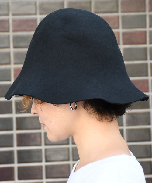 Johnbull（ジョンブル）の「【PAESAGGIO DELLA TOSCANA】ウールハット（ハット・レディース・ブラック/ダークブラウン・FREE）」の6枚目の写真