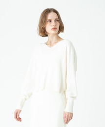 allureville | ウールスムースVネックプルオーバー(ニット/セーター)