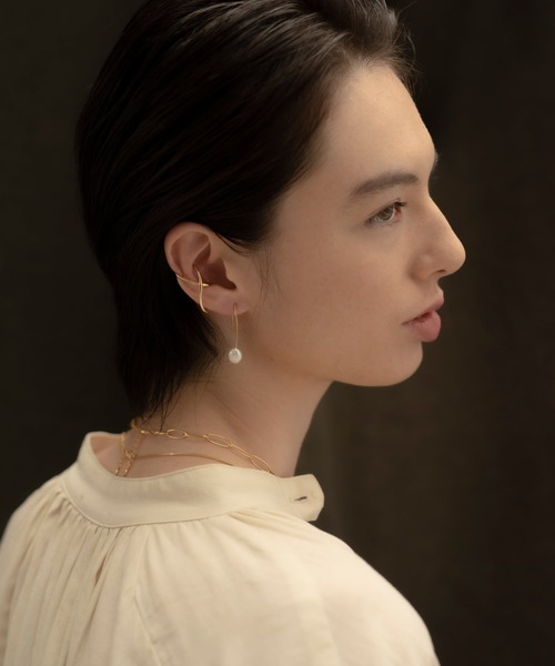 novice】Drop Pearl Pierce［Silver925］（ピアス（両耳用