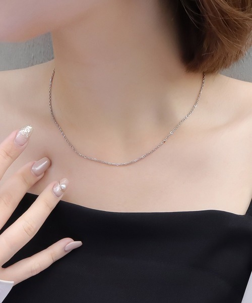 blackdia ocean(ブラックダイヤオーシャン)の「blackdia ocean シアーチェーンネックレス(ネックレス・レディース・シルバー/ゴールド/ピンクゴールド/ピンク系その他/ゴールド系その他/シルバー系その他・40cm/45cm/50cm)」の4枚目の写真