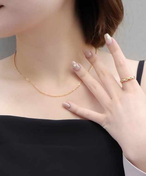 blackdia ocean(ブラックダイヤオーシャン)の「blackdia ocean シアーチェーンネックレス(ネックレス・レディース・シルバー/ゴールド/ピンクゴールド/ピンク系その他/ゴールド系その他/シルバー系その他・40cm/45cm/50cm)」の6枚目の写真