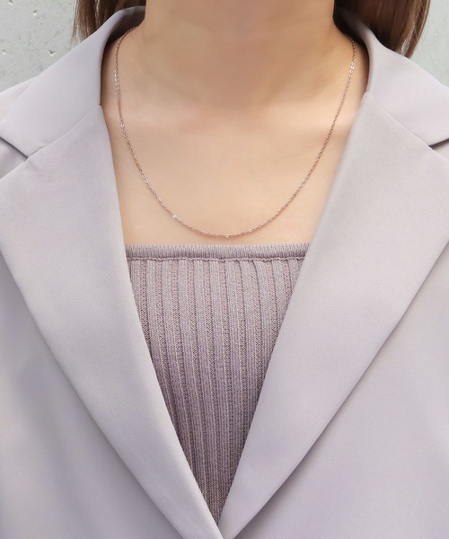 blackdia ocean(ブラックダイヤオーシャン)の「blackdia ocean シアーチェーンネックレス(ネックレス・レディース・シルバー/ゴールド/ピンクゴールド/ピンク系その他/ゴールド系その他/シルバー系その他・40cm/45cm/50cm)」の18枚目の写真