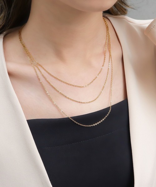 blackdia ocean(ブラックダイヤオーシャン)の「blackdia ocean シアーチェーンネックレス(ネックレス・レディース・シルバー/ゴールド/ピンクゴールド/ピンク系その他/ゴールド系その他/シルバー系その他・40cm/45cm/50cm)」の19枚目の写真