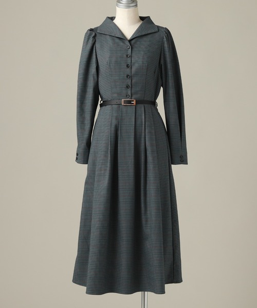 Cheek（チーク）の「クラシカルチェックワンピース（ワンピース・レディース・ブラウン/グレー/ダークグリーン系・SMALL/MEDIUM）」の17枚目の写真