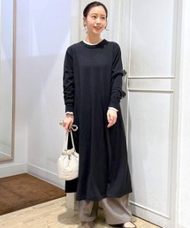 studio CLIP | 【洗濯機で洗える/毛玉になりにくい】12ゲージラクリルフレアーニットワンピース(ワンピース)