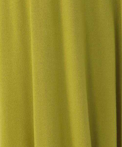 studio CLIP（スタディオクリップ）の「【洗濯機で洗える/毛玉になりにくい】12ゲージラクリルフレアーニットワンピース（ワンピース・レディース・ブルー/イエロー/ブラック・FREE）」の7枚目の写真