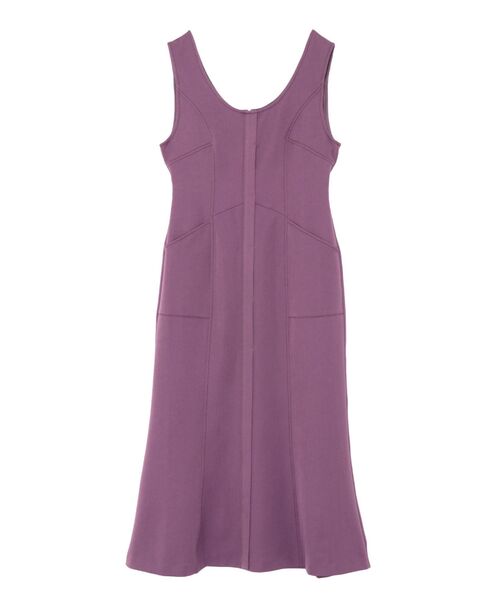 LAGUNAMOON（ラグナムーン）の「バイカラーステッチジャンパースカート（ジャンパースカート・レディース・パープル/ブラウン/アイボリー・SMALL/MEDIUM）」の15枚目の写真