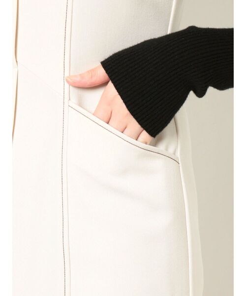 LAGUNAMOON（ラグナムーン）の「バイカラーステッチジャンパースカート（ジャンパースカート・レディース・パープル/ブラウン/アイボリー・SMALL/MEDIUM）」の22枚目の写真