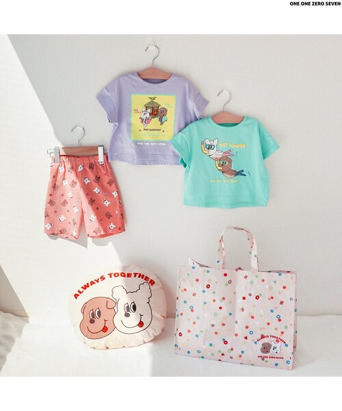apres les cours(アプレレクール)の「1107 ショッピングBAG(エコバッグ/サブバッグ・キッズ・アイボリー/サックスブルー/イエロー・FREE)」の6枚目の写真