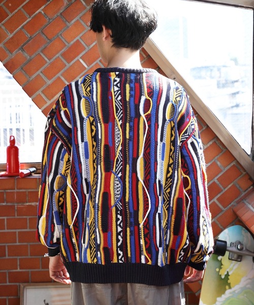 ８(eight)（エイト）の「３Ｄクルーネックニット（ニット/セーター・メンズ・ブラウン/グリーン/ネイビー/ネイビー系/ブラック・MEDIUM/LARGE）」の22枚目の写真