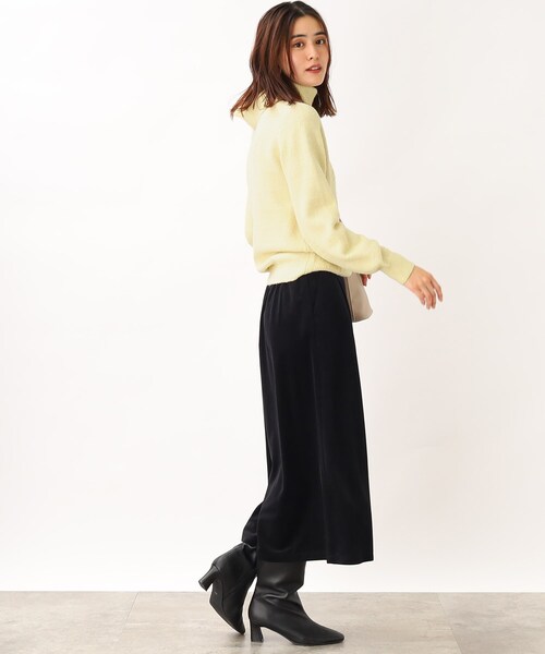 grove(グローブ)の「◆首元まであたたか!オフタートルニットプルオーバー(ニット/セーター・レディース・レモンイエロー/ナチュラル/ライトブルー/ライトパープル・02/03/04/01/05)」の16枚目の写真
