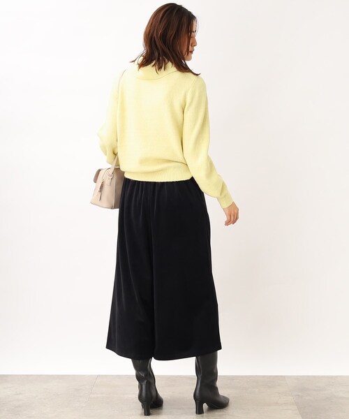 grove(グローブ)の「◆首元まであたたか!オフタートルニットプルオーバー(ニット/セーター・レディース・レモンイエロー/ナチュラル/ライトブルー/ライトパープル・02/03/04/01/05)」の17枚目の写真