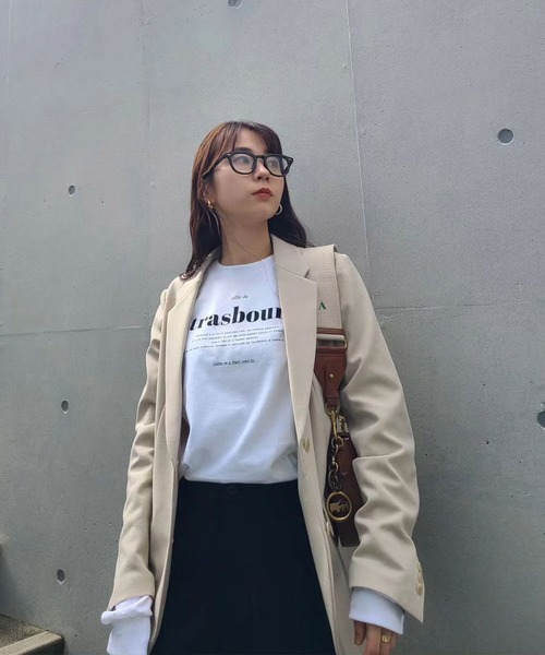 Riberry（リベリー）の「GILDAN strasbourgプリントロンT（Tシャツ/カットソー・レディース・ホワイト×ブラック/ブラック/ホワイト×グリーン/ホワイト×シルバー・LARGE）」の5枚目の写真