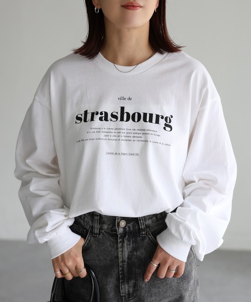 Riberry（リベリー）の「GILDAN strasbourgプリントロンT（Tシャツ/カットソー・レディース・ホワイト×ブラック/ブラック/ホワイト×グリーン/ホワイト×シルバー・LARGE）」の20枚目の写真