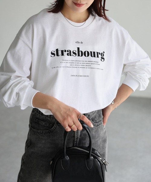 Riberry（リベリー）の「GILDAN strasbourgプリントロンT（Tシャツ/カットソー・レディース・ホワイト×ブラック/ブラック/ホワイト×グリーン/ホワイト×シルバー・LARGE）」の18枚目の写真