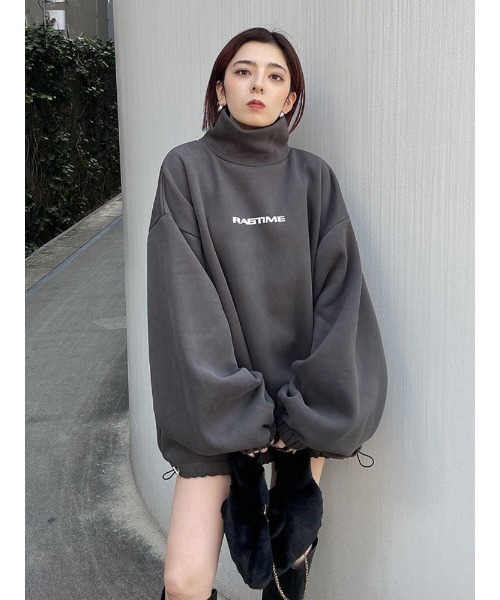 ENVYM(アンビー)の「ハイネックヘムドローPO(スウェット・レディース・ホワイト/ブラック/パープル・FREE)」の14枚目の写真