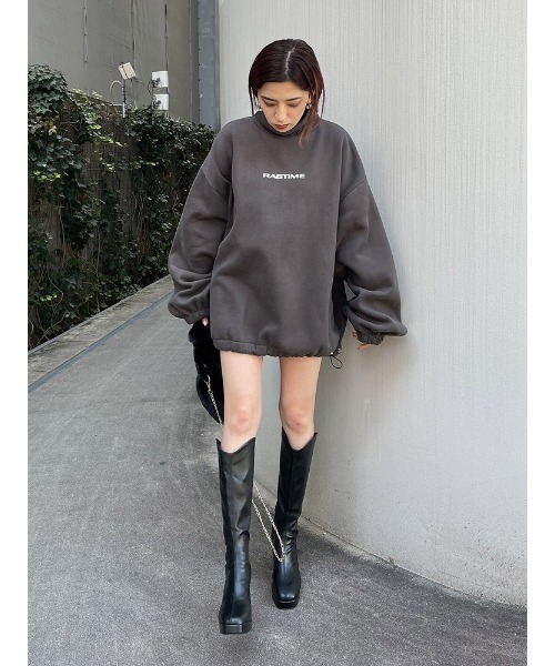 ENVYM(アンビー)の「ハイネックヘムドローPO(スウェット・レディース・ホワイト/ブラック/パープル・FREE)」の21枚目の写真