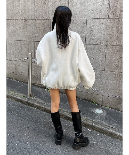 ENVYM(アンビー)の「ハイネックヘムドローPO(スウェット・レディース・ホワイト/ブラック/パープル・FREE)」の22枚目の写真