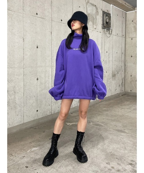 ENVYM(アンビー)の「ハイネックヘムドローPO(スウェット・レディース・ホワイト/ブラック/パープル・FREE)」の19枚目の写真