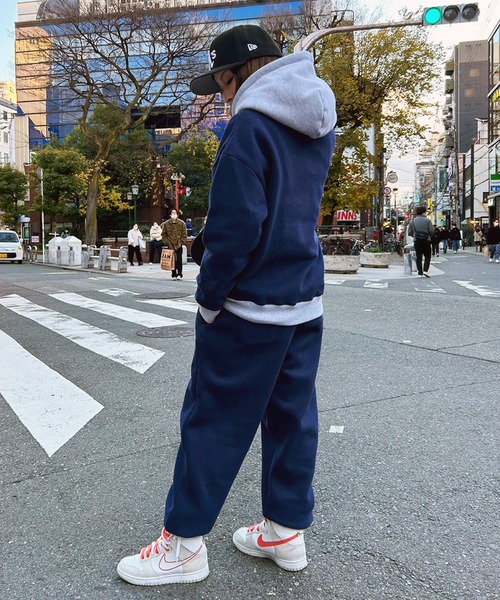 STAY GOLD(ステイゴールド)の「STAY GOLD SGロゴ スウェットパンツ 【セットアップ可能】/ 裏起毛 サガラ刺繍 ヘビーウェイト パンツ ジョガーパンツ(スウェットパンツ・メンズ・ネイビー/アッシュグレー・M/L)」の14枚目の写真