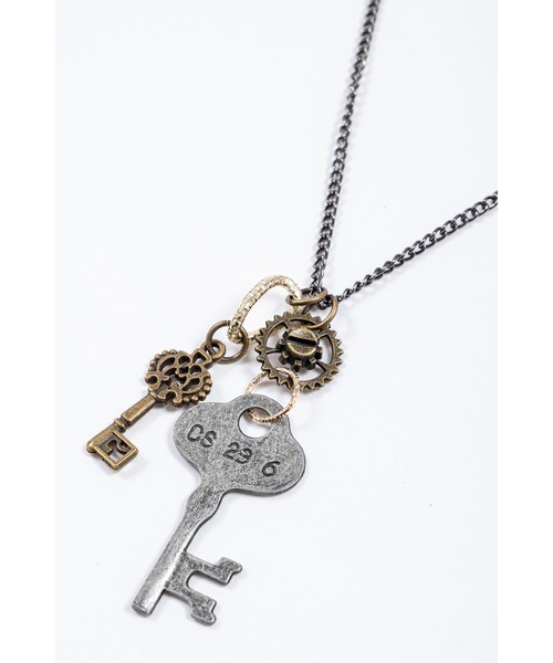 an meets zakka（アンミツザッカ）の「an meets zakka レトロキーネックレス / メンズ レディース ユニセックス（ネックレス・レディース・シルバー×ゴールド・ONE SIZE）」の4枚目の写真