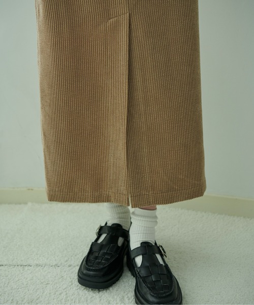 FREE'S MART（フリーズマート）の「【低身長サイズ/Sシリーズ】フロントスリットコーデュロイナロースカート（スカート・レディース・ピンク/ベージュ/ホワイト・MEDIUM/SMALL/X-SMALL）」の18枚目の写真