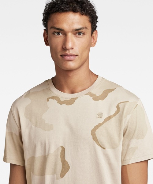G-STAR（ジースター）の「DESERT CAMO T-SHIRT/カモフラージュプリントTシャツ（Tシャツ/カットソー・メンズ・グリーン系カモフラージュ/ブラウン系カモフラージュ・LARGE/MEDIUM/X-LARGE/SMALL/X-SMALL）」の10枚目の写真