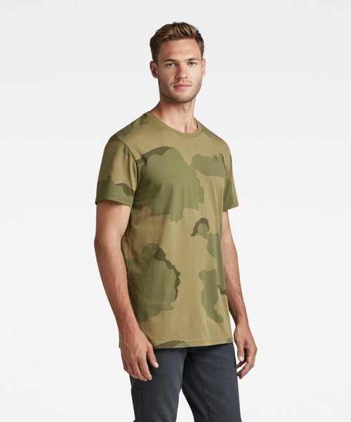 G-STAR（ジースター）の「DESERT CAMO T-SHIRT/カモフラージュプリントTシャツ（Tシャツ/カットソー・メンズ・グリーン系カモフラージュ/ブラウン系カモフラージュ・LARGE/MEDIUM/X-LARGE/SMALL/X-SMALL）」の3枚目の写真
