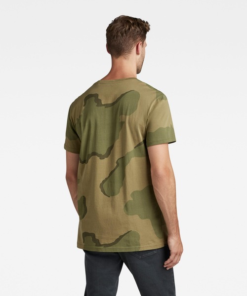 G-STAR（ジースター）の「DESERT CAMO T-SHIRT/カモフラージュプリントTシャツ（Tシャツ/カットソー・メンズ・グリーン系カモフラージュ/ブラウン系カモフラージュ・LARGE/MEDIUM/X-LARGE/SMALL/X-SMALL）」の4枚目の写真