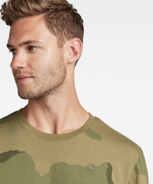 G-STAR（ジースター）の「DESERT CAMO T-SHIRT/カモフラージュプリントTシャツ（Tシャツ/カットソー・メンズ・グリーン系カモフラージュ/ブラウン系カモフラージュ・LARGE/MEDIUM/X-LARGE/SMALL/X-SMALL）」の5枚目の写真