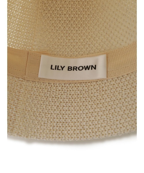 LILY BROWN（リリーブラウン）の「クロシェバケットハット（ハット・レディース・ホワイト/ブラック・FREE）」の3枚目の写真