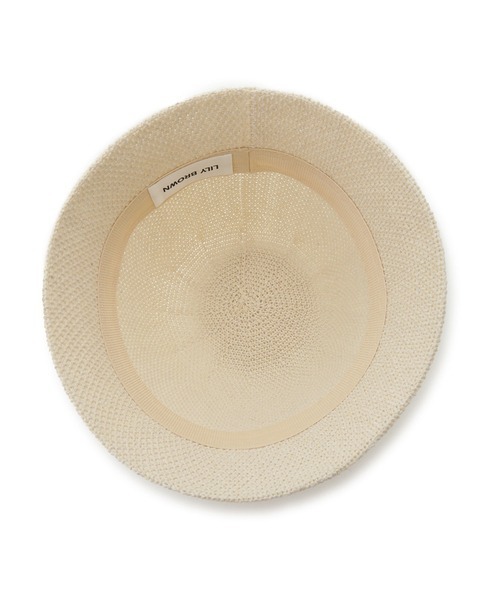 LILY BROWN（リリーブラウン）の「クロシェバケットハット（ハット・レディース・ホワイト/ブラック・FREE）」の7枚目の写真