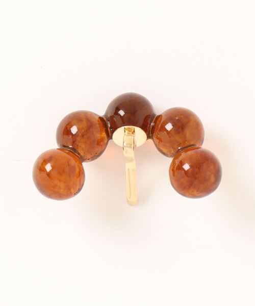 Port（ポート）の「ニュアンス マーブル スフィア ポニーフック / ヘアカフ_（ヘアピン・レディース・ブラウン/ブルー/ブラック/カーキ/ベージュ/ネイビー・FREE）」の7枚目の写真