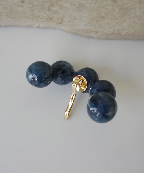 Port（ポート）の「ニュアンス マーブル スフィア ポニーフック / ヘアカフ_（ヘアピン・レディース・ブラウン/ブルー/ブラック/カーキ/ベージュ/ネイビー・FREE）」の8枚目の写真