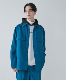 LUCY/【セットアップ対象商品】イージーケア フラップBIGシャツ