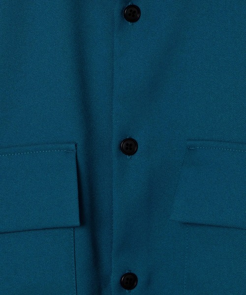 LUCY（ルーシー）の「LUCY/【セットアップ対象商品】イージーケア フラップBIGシャツ（シャツ/ブラウス・メンズ・ブルー系その他/アイボリー/ブラック・MEDIUM/LARGE）」の17枚目の写真