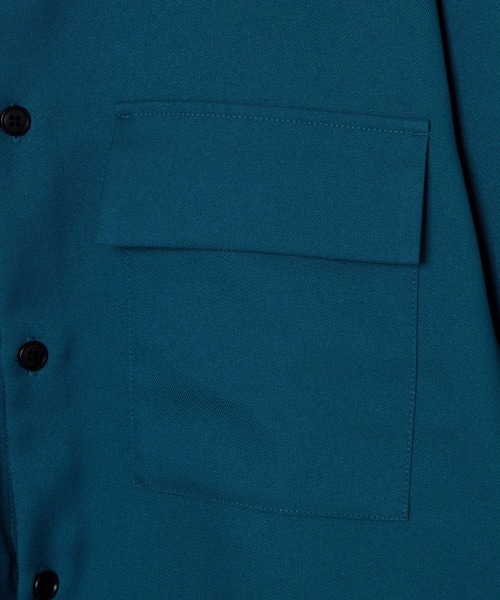 LUCY（ルーシー）の「LUCY/【セットアップ対象商品】イージーケア フラップBIGシャツ（シャツ/ブラウス・メンズ・ブルー系その他/アイボリー/ブラック・MEDIUM/LARGE）」の21枚目の写真