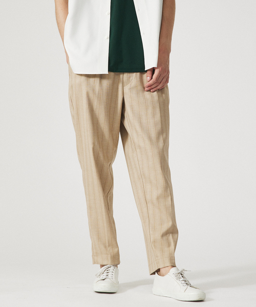 ABAHOUSE（アバハウス）の「【マルチストライプ】ワイド テーパードパンツ / スラックス（スラックス・メンズ・ネイビー/ベージュ/ブラウン・44/46/48）」の19枚目の写真