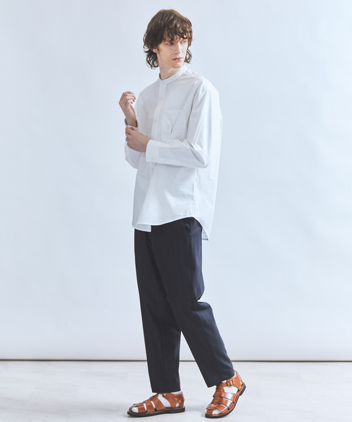 ABAHOUSE（アバハウス）の「【マルチストライプ】ワイド テーパードパンツ / スラックス（スラックス・メンズ・ネイビー/ベージュ/ブラウン・44/46/48）」の11枚目の写真