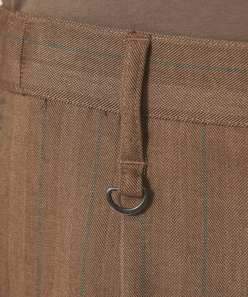 ABAHOUSE（アバハウス）の「【マルチストライプ】ワイド テーパードパンツ / スラックス（スラックス・メンズ・ネイビー/ベージュ/ブラウン・44/46/48）」の9枚目の写真